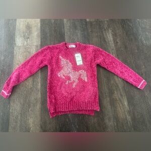 Brand new pink Unicorn Sweater